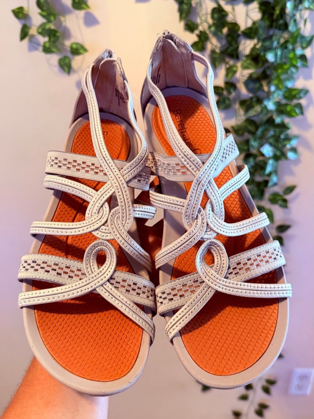 BareTraps Beige Strappy Gladiator Sandal